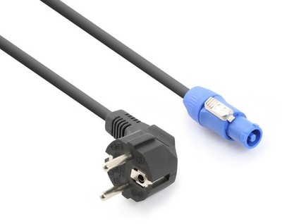 Powercon auf Schuko Kabel 1,4m H05VV-F 3x1,5mm² Stromkabel DJ Event Bühne