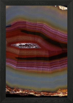 Achat Scheibe Textur 07 Gerahmtes Wandbild Poster Leinwanddruck Bild