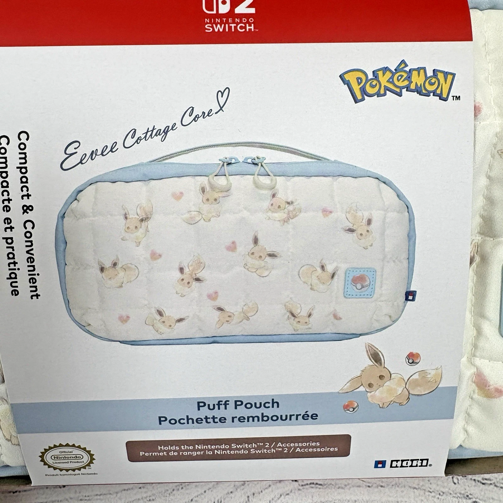 Hori Eevee Puff Pouch for Nintendo Switch - Thumbnail 4
