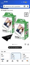 Fujifilm Instax Mini Film Two Instant Film Twin Packs