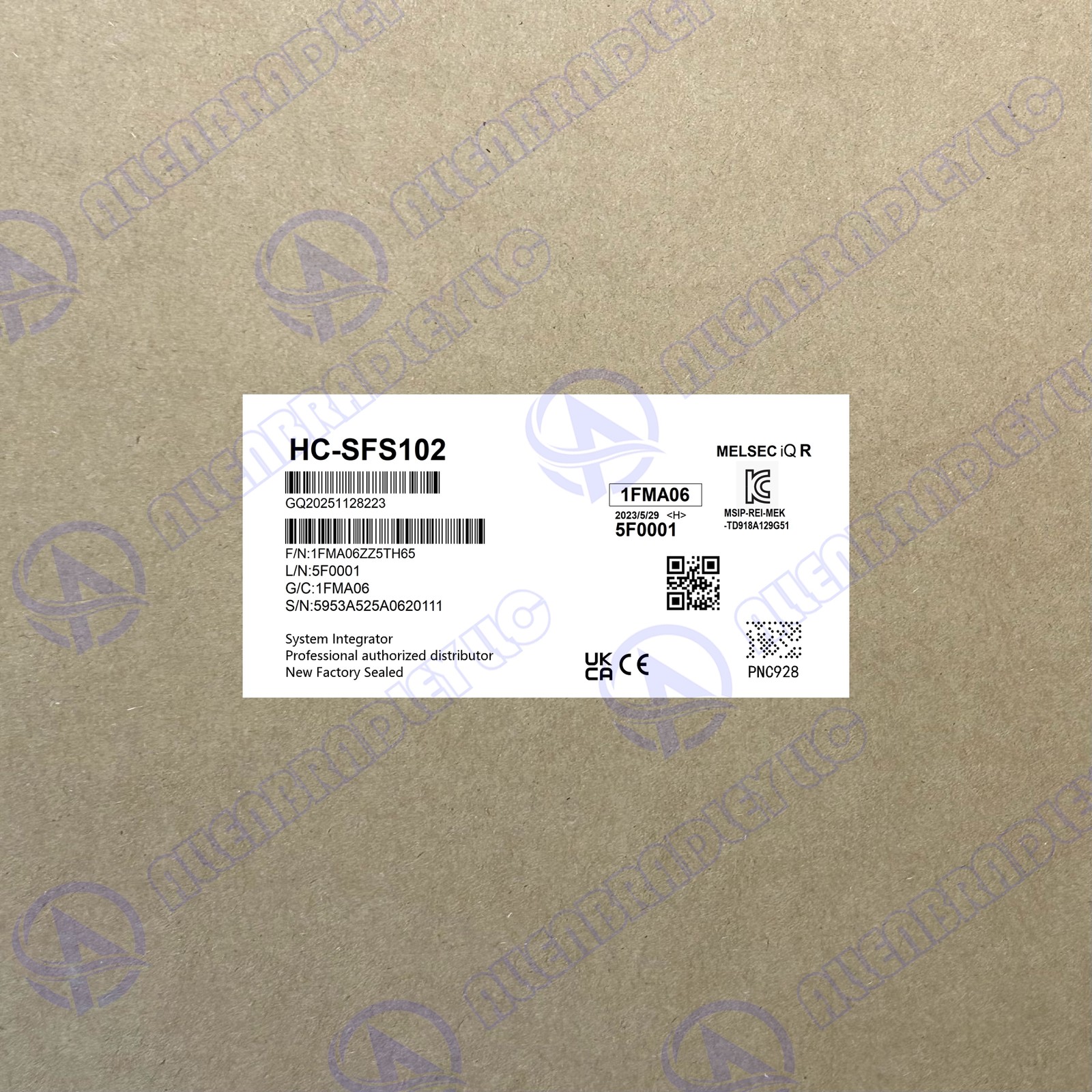 HC-SFS102 Servo Motor Mitsubishi UPS Express HCSFS102  GQP0
