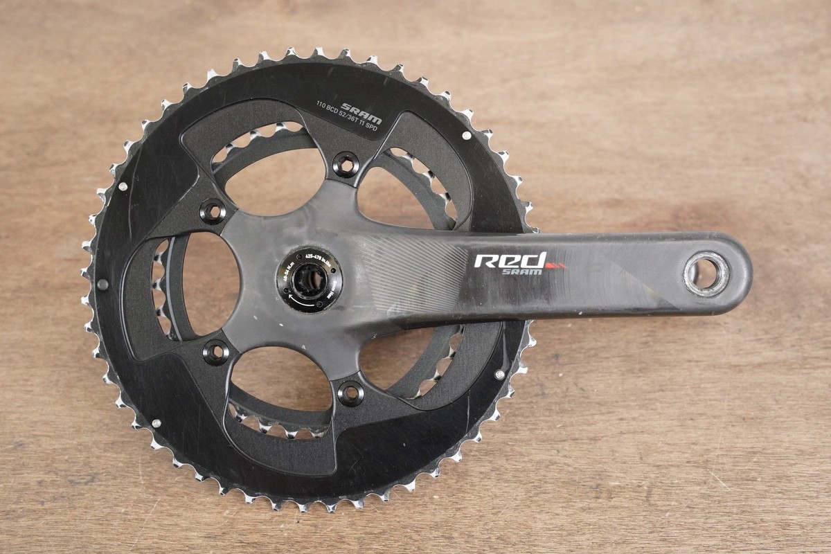 SRAM RED クランク 170mm 53-39T BB30用 SRAM Red BB30 10 Speed Crankset: 170mm x 53/39t - Carbon (Almost