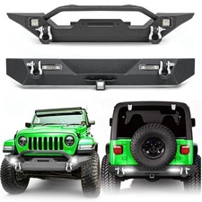 Frontrear Bumper Wd-rings Led Lights Winch Plate For 87-06 Jeep Wrangler Tj Yj Frontrear Bumper Wd-rings Led Lights Winch Plate For 87-06 Jeep Wrangler Tj Yj