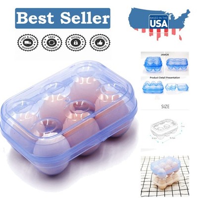 Transparent Egg Crisper Box - Keep Your Eggs Fresh for Camping or Home Use