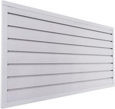 Grey 4' x 2' Garage Slatwall Panel - Ultimate Wall Organizer System