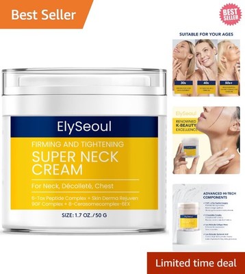 Korean Firming Neck Cream - Flawless Moisturizer with Floral Scent for Radiance