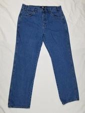 Rivet Suppy Co Relaxed Loose Jeans 34x34 (33x34 Actual) Men's Straight Leg Blue