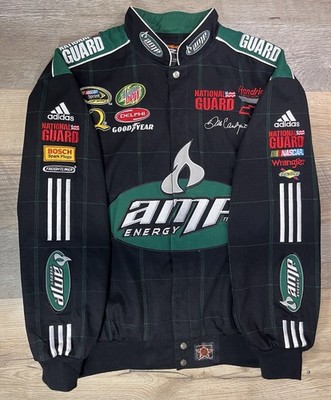 AMPエナジー ナショナルガード レーシングジャケット XL DALE EARNHARDT JR Amp Adidas Stripe Retro Racing Jacket JH Design