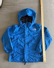 The North Face Boys XS 6 HyVent Blue Hooded Rain Jacket Windbreaker Waterproof