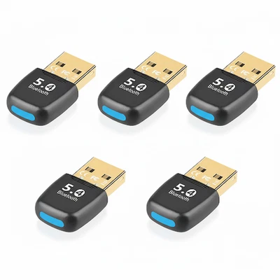 ZEROLIMITS 5 Stück Bluetooth Adapter 5.4 Stick USB Transmitter Dongle PC Notebook Adapter