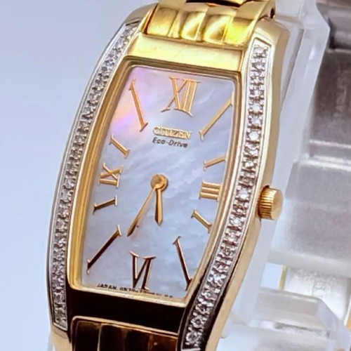 Working CITIZEN Eco Drive Ladies Watch Gold Shell