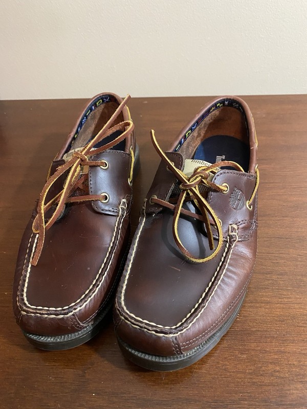 Timberland Earth Keepers Loafers Shoes Mens 10 Slip On Brown Leather Pre-Owned