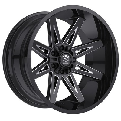 5/Edge Off Road 304BM Gloss Black Milled 22x12 6x135 / 6x5.5 -44mm