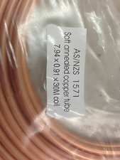 REFRIGERATION SOFT DRAWN 5/16" 8MM OD 15 METRE ROLL (15M) PANCAKE COPPER TUBE
