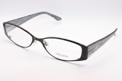 NEW REVLON RV551 BLACK GREY AUTHENTIC DESIGNER FRAMES EYEGLASSES 52-15