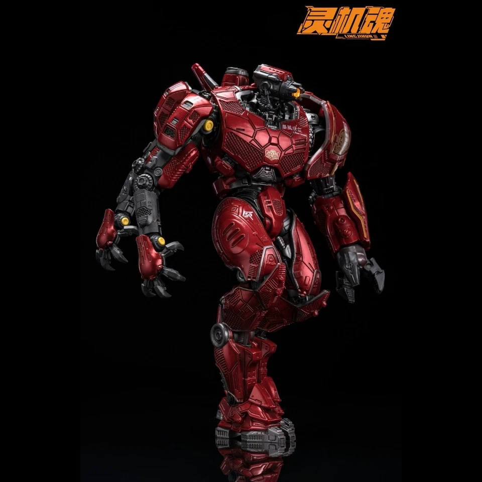 LINGJIHUN Pacific Rim Crimson Typhoon Lite Ver Mech Toy Action Figure Collection - Image 4 of 4