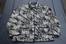 Jane Ashley Tapestry Jacket Black White Design Women’s Medium