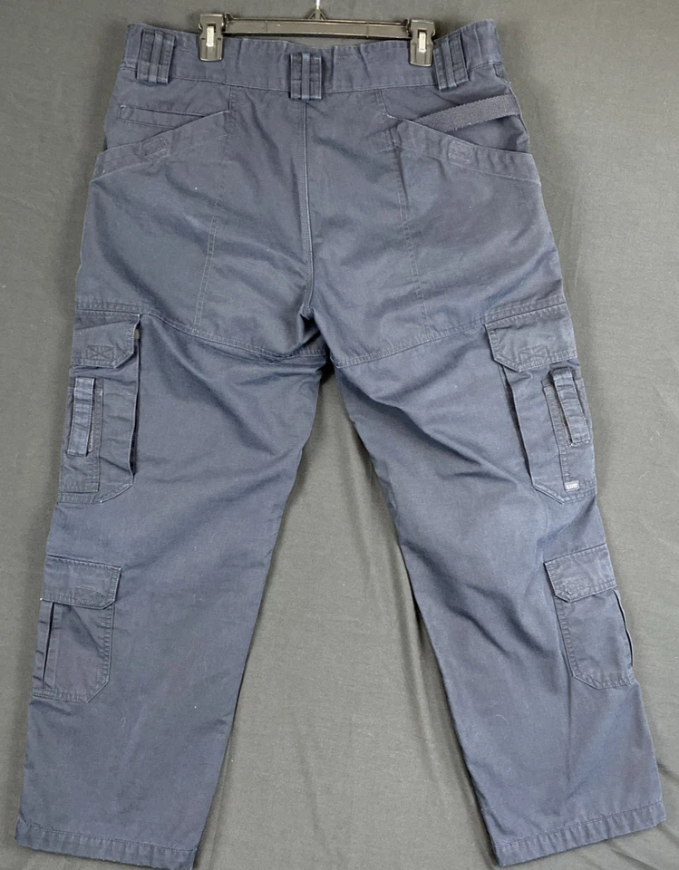 Pantalones tácticos 5.11 para hombre 38x30 Taclite azul EMS Ripstop cargo utilitario 74363 Foto 4 de 4