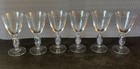 lot de 6 Verres à pied anciens pour vin cristal d’Arques gravé 18 cl Arabesque