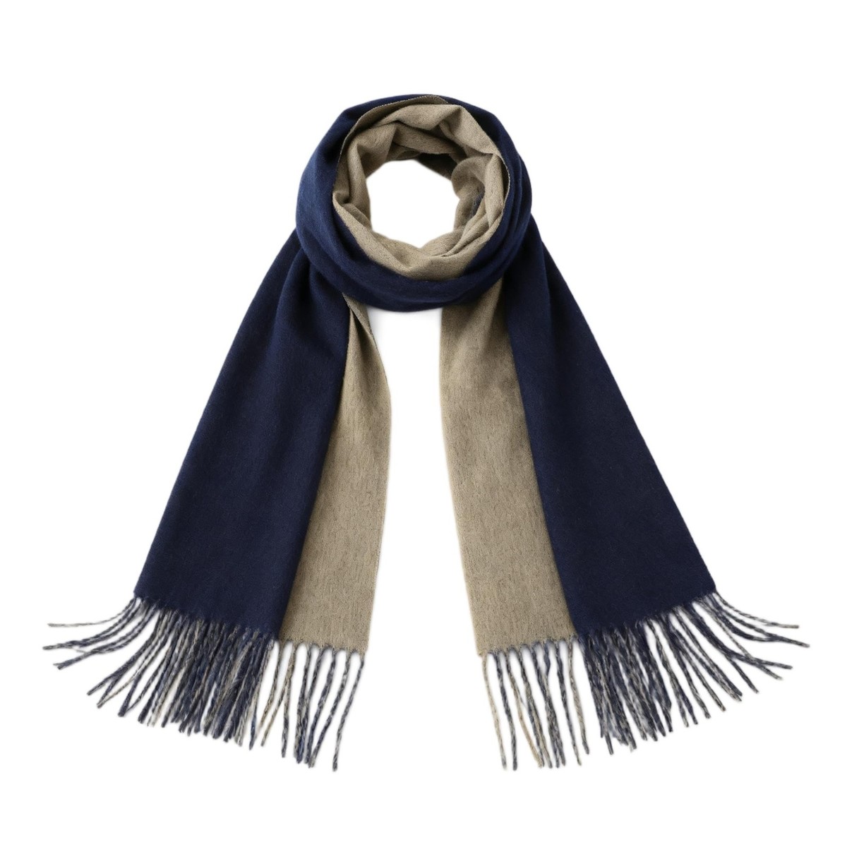 Unisex Lambs Wool Winter Scarf DoubleSided Fashion Cold Weather