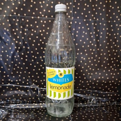 R White s 70er 80s Limonade Glasflasche mit Schraubverschluss Pfand auf Flasche (1)