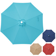 9ft Patio Umbrella Canopy Cover - 8 Ribs Replacement Turquoise