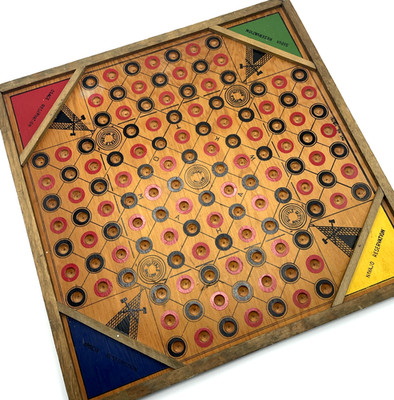 Antique Native American Indian Board Game Navajo Osage Apache Sioux Buffalo
