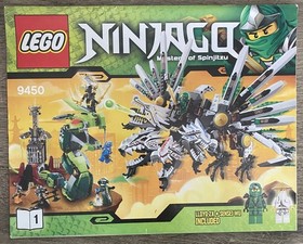 Lego 9450 Epic Dragon Battle Ninjago 100% Complete Rise of the Snakes Jay Wu