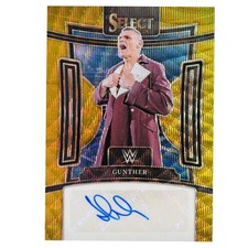 2024 Panini Select WWE - Signatures Gold Flash Prizms Gunther #SG-GTH #/5