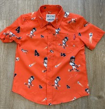 RSVLTS Astros George Springer 4 MLBPA button down Shirt Size Youth Boys 4