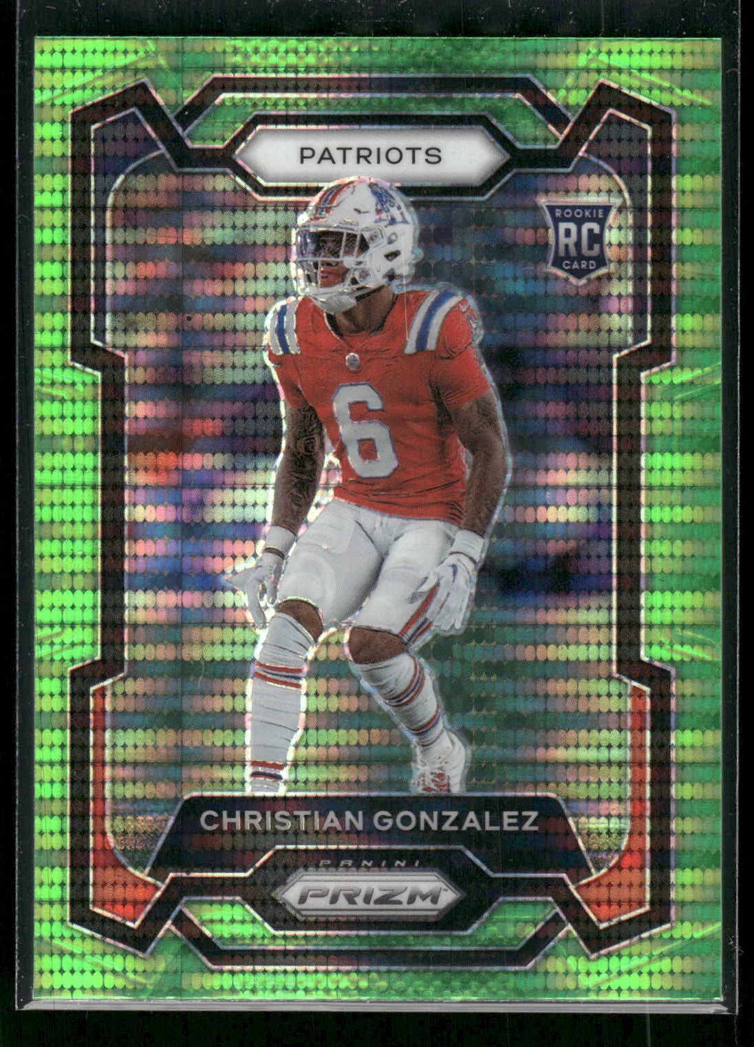 Christian Gonzalez Panini Prizm #369 Neon Green Pulsar
