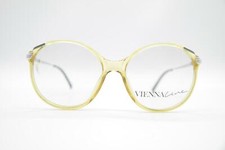 Vintage Viennaline 1347 50 Brown Silver Oval Glasses Frame NOS