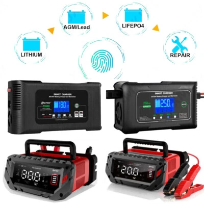 MARKENLOS Intelligentes Lithium Batteire Schnellladung LiFePO4 Batterieladegerät 10A -30A