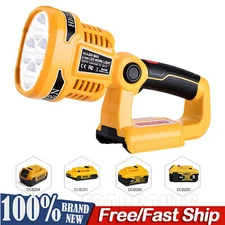 Flashlight LED Work Light Spotlight Jobsite Light For DeWalt 20V Li-Ion Battery