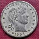 1905 S Barber Quarter 25c Better Grade Details #79268