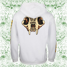 SALE 25% OFF SANTA CRUZ Speed Wheels Zip-Up Hoodie SW Skull Hoody M White RAD XM