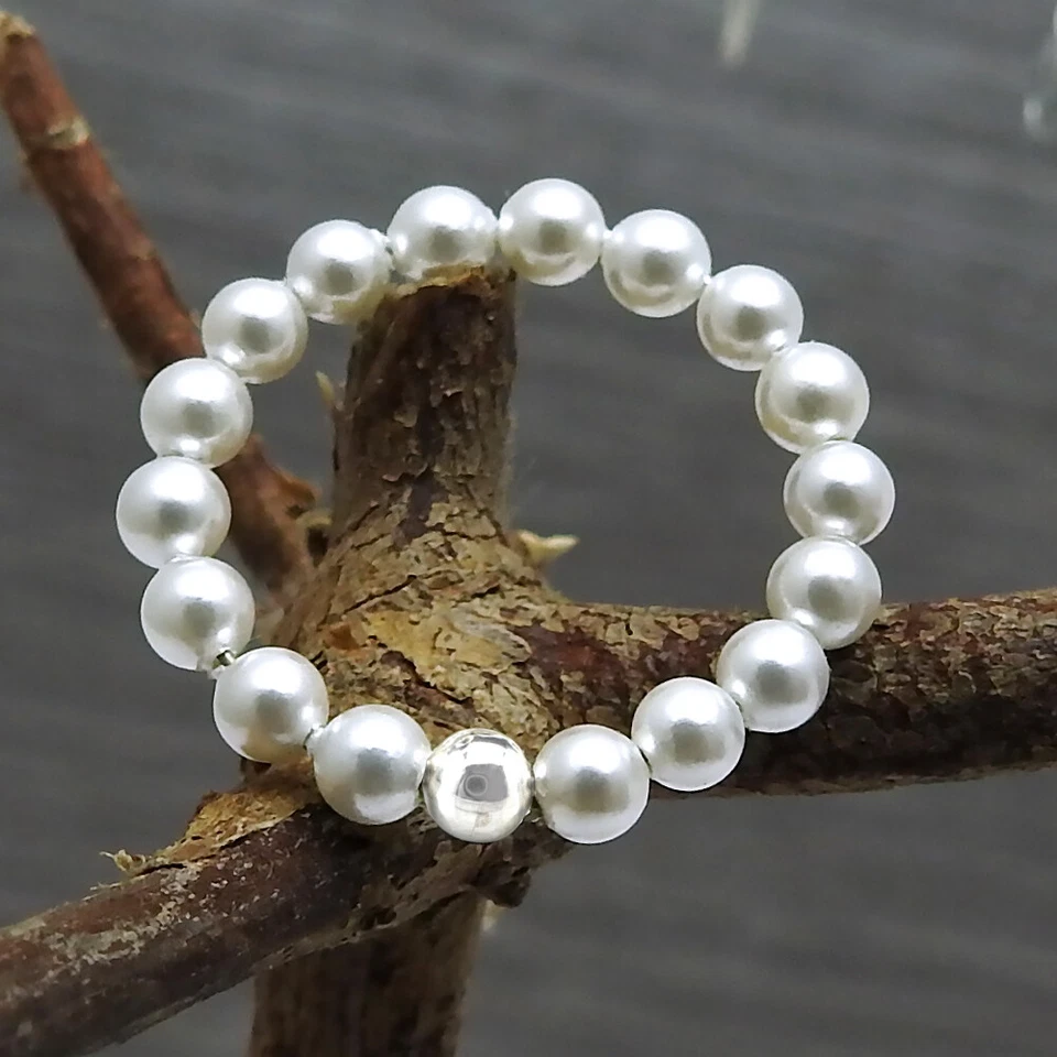 Natural Freshwater Pearl Proposal Ring 925 Silver Fragile Ring Handmade Jewelry - Image 2 of 4