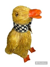 Rare Mackenzie Childs Courtly Check Duck Spring/Easter Decor