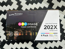 GPC Image Toner Cartridge for HP 202X Black,Cyan, Magenta,Yellow