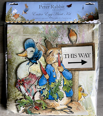 The original Peter Rabbit Beatrix Potter Easter Egg Hunt Kit Party game New