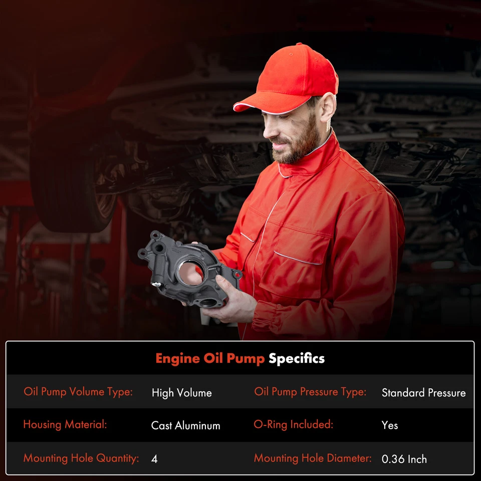 Bomba de aceite de motor para GMC Canyon Envoy XUV Savana 1500/2500/3500 Sierra 1500/2500 Foto 3 de 4