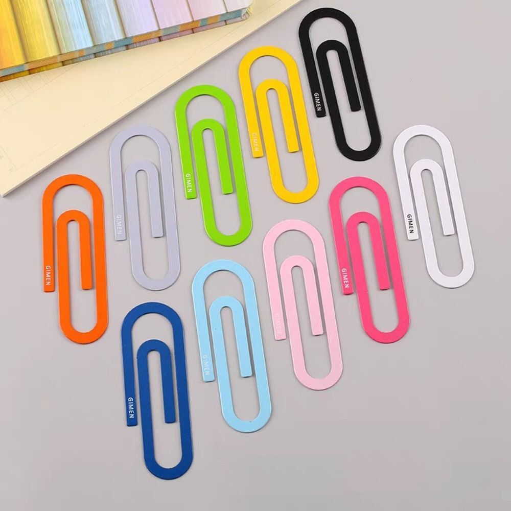 2pcs Giant Gate Iron Metal Large Bookmark Colorful Cute Paper Clip eBay