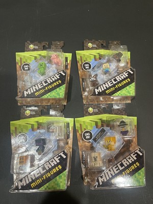 Minecraft Mini Figures Series 1  Grass  Set Lot Of 4 Box (3-Pack) New Sealed