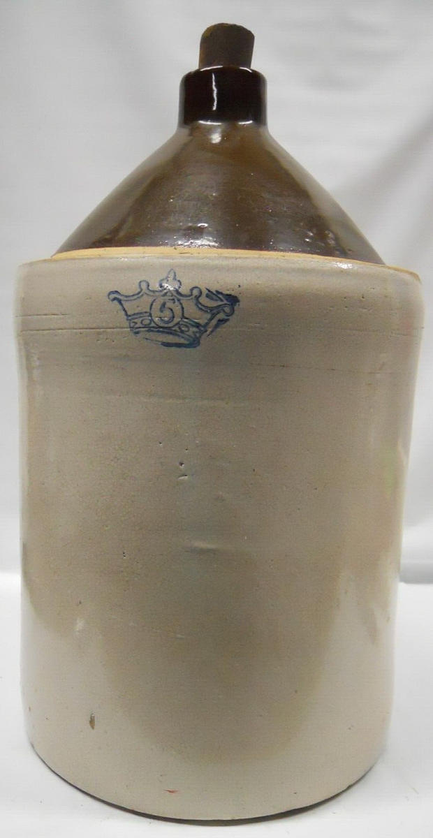 Antique 5 Gallon Stoneware Whiskey Jug 