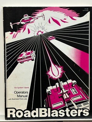ORIGINAL-ATARI-ROAD BLASTERS-OPERATIONS MANUAL-SCHEMATICS PACKAGE