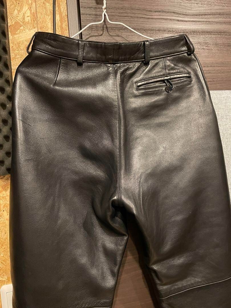 90's agnes b lamb leather slacks size 40