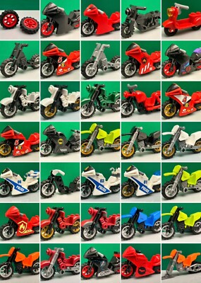Lego Motorrad Dirt Motorcross Polizei Motorrad Chassis Sport Racing Scooter
