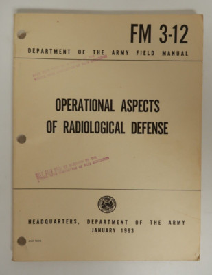 Operational Aspects of Radiological Defense Book Manual January 1963