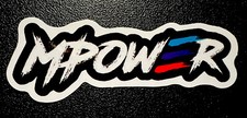 Mpower Bmw Performance Sticker Glossy Finish Approx Size 3-18x 1-14