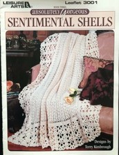 Leisure Arts Absolutely Gorgeous Sentimental Shells Afghans Book Three